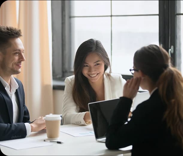 Professional meeting room showing secure business solutions